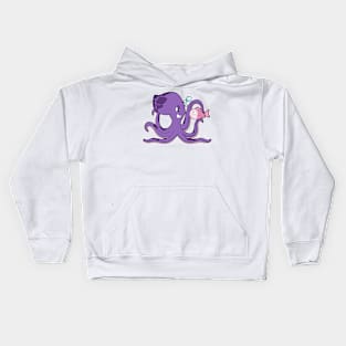 Octopus with Fish Kids Hoodie